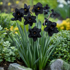 Нарцисс Тень Королевы купить по цене от 500р. в интернет-магазине «Посадика» с доставкой почтой в в Таганроге и по всей России – [изображение №1].